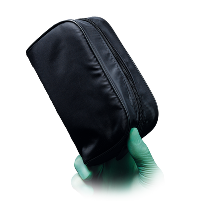Oberarm Aneroid Blutdruckmessgerät, schwarz, Manschette mit Bügelring, Med-Comfort