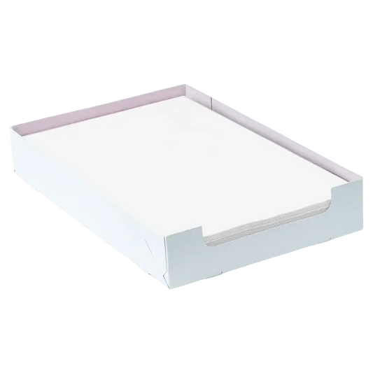Einweg Tray-Filterpapier in der Box, 18 x 28 cm, Farbe weiß, Zellstoff